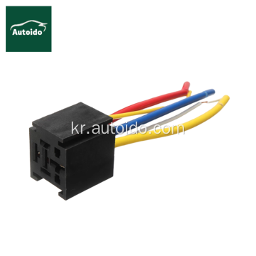 방수 12V 80A 5PIN SPDT 자동차 릴레이 소켓